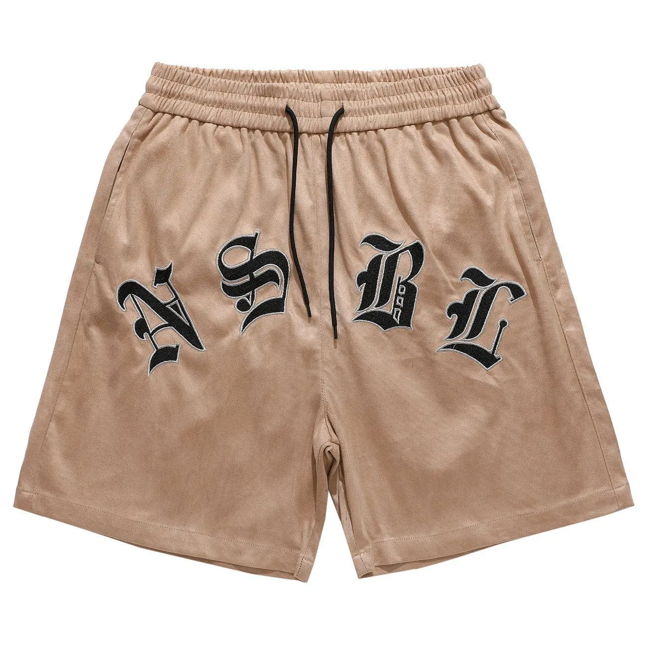 1984® - Letters Embroidery Drawstring Shorts