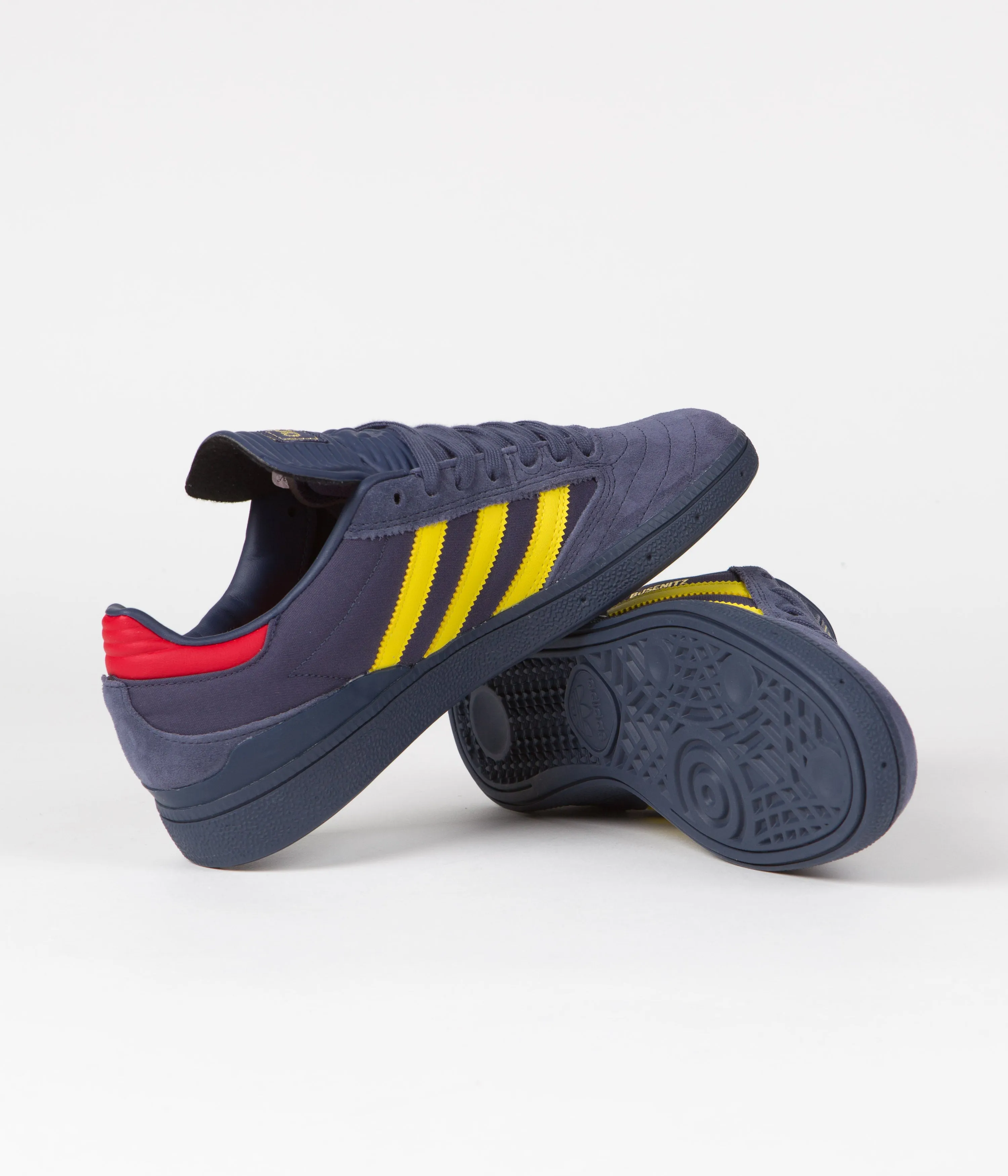 Adidas Busenitz Shoes - Shadow Navy / Yellow / Scarlet