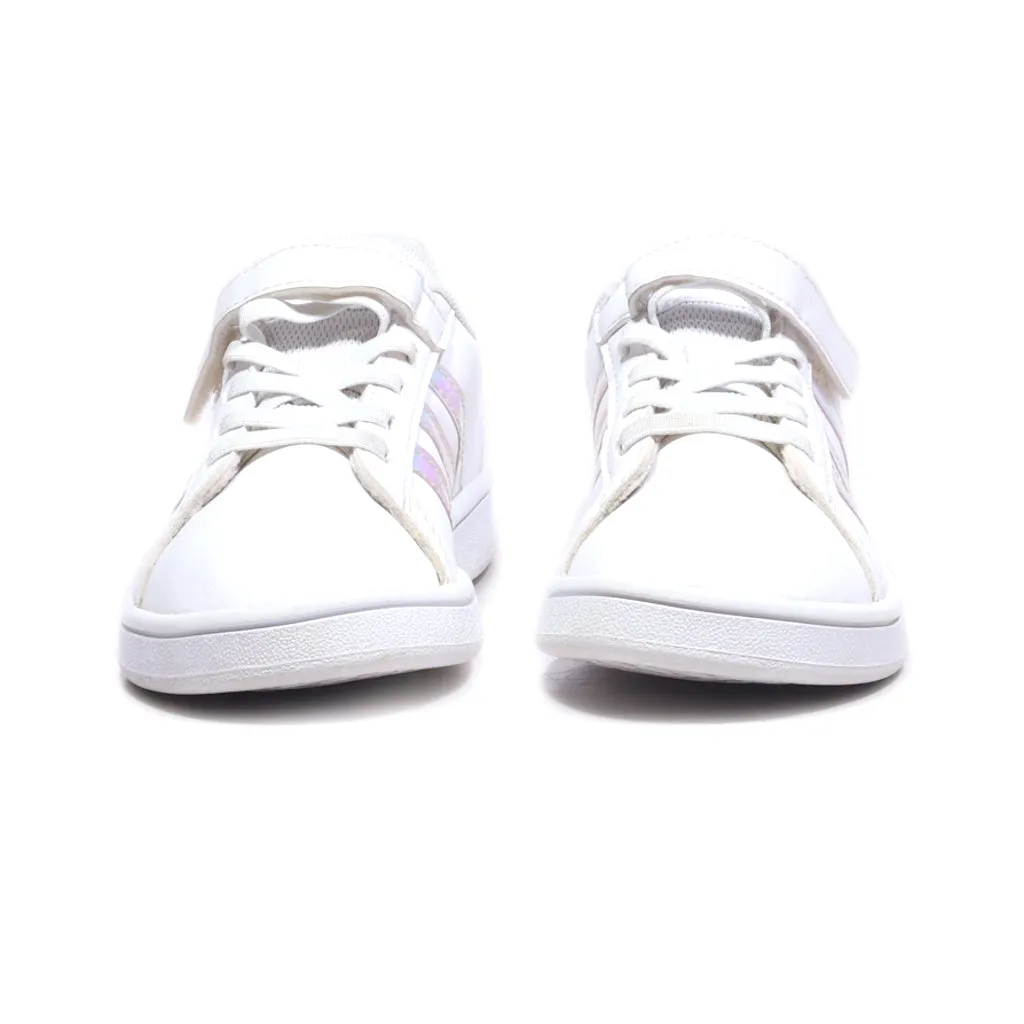 Adidas Court 2.0 Sneakers Leather White Colour For Kids