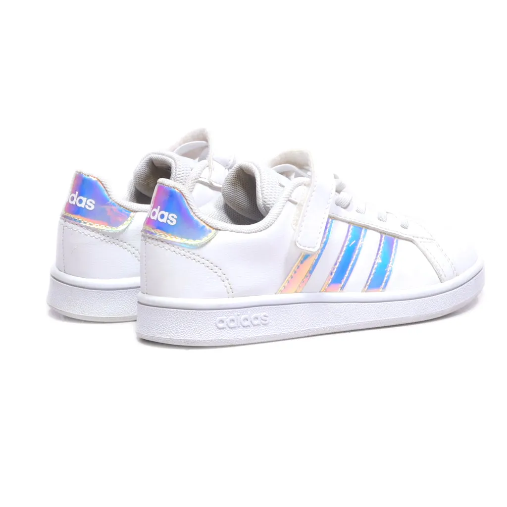 Adidas Court 2.0 Sneakers Leather White Colour For Kids