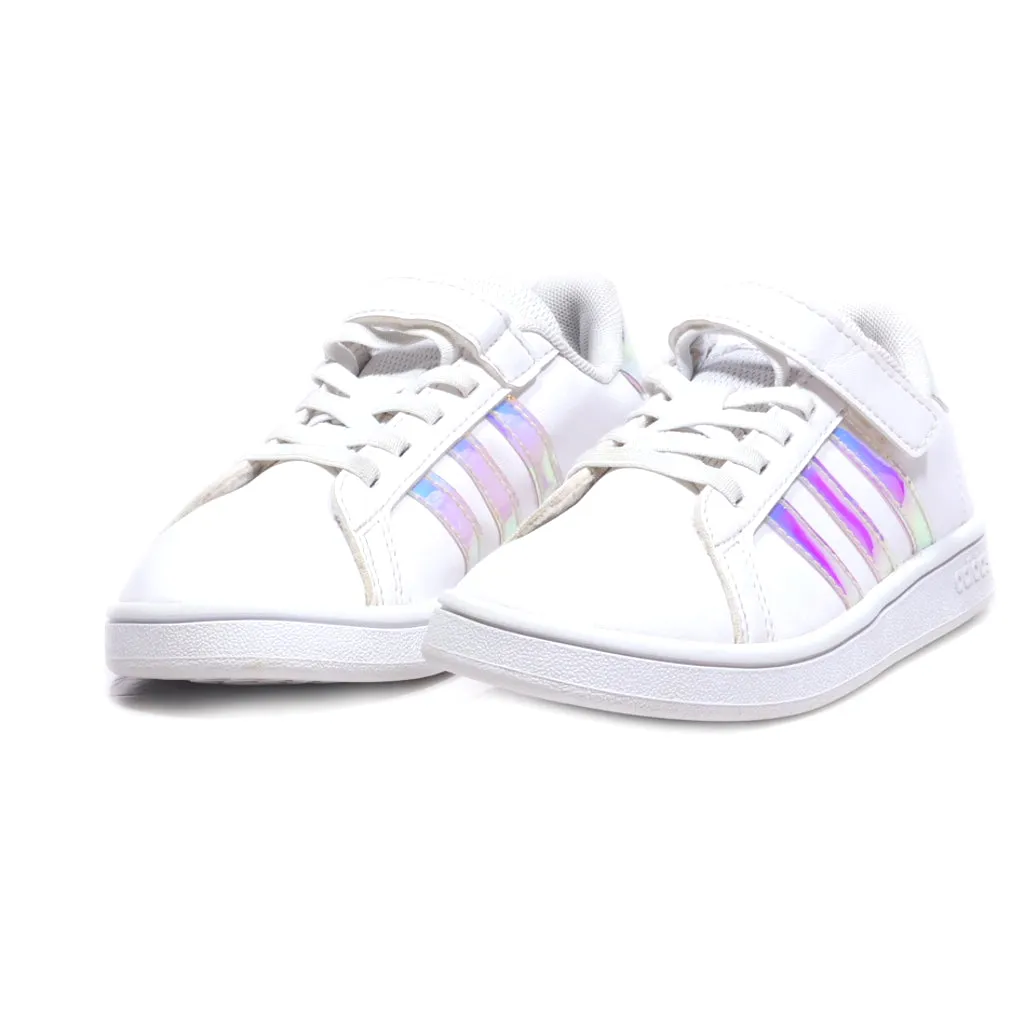 Adidas Court 2.0 Sneakers Leather White Colour For Kids