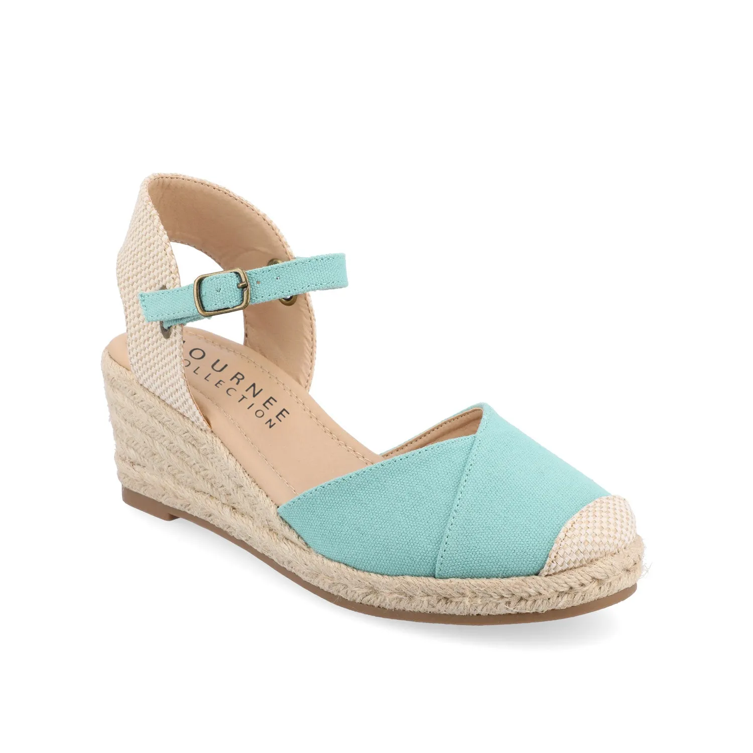 ASHLYN ESPADRILLE WEDGE SANDALS IN CANVAS