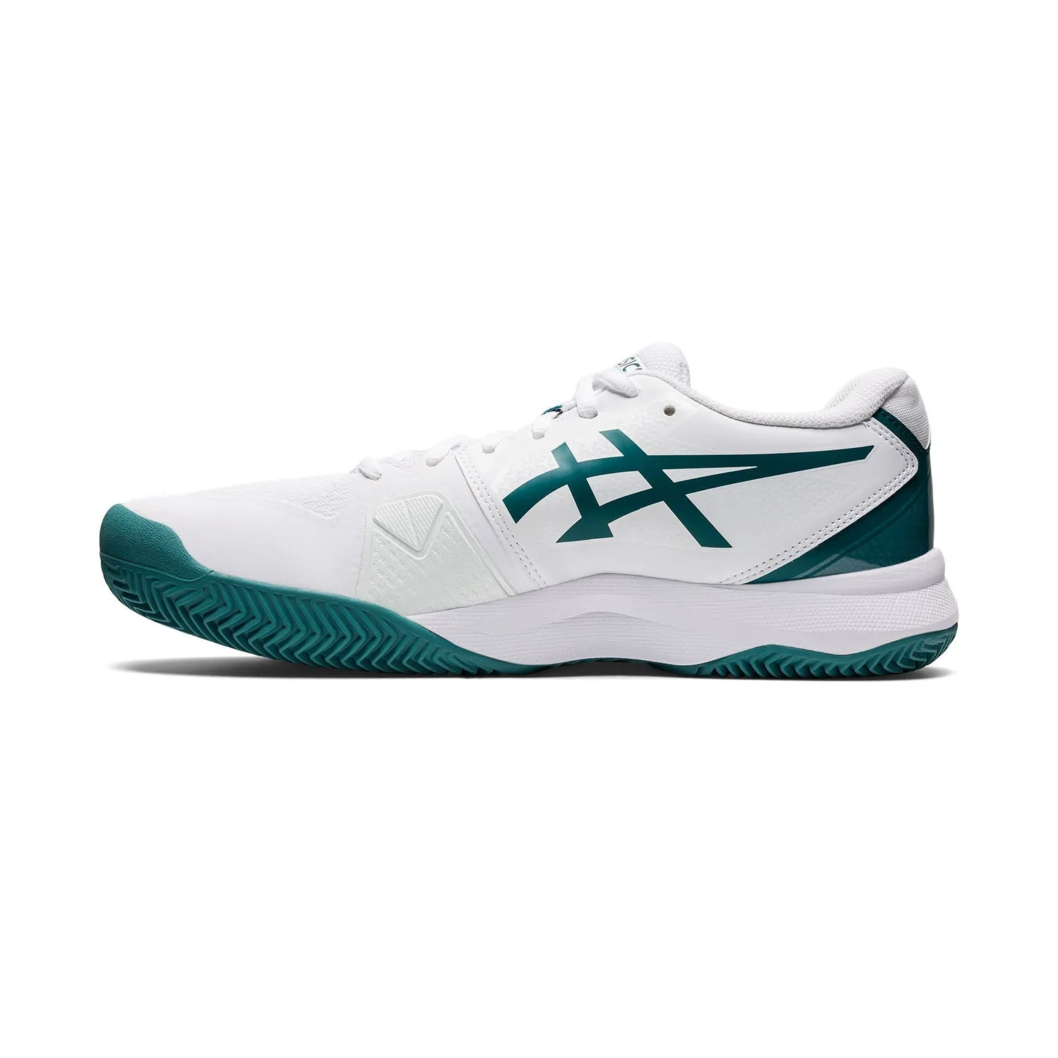 Asics Gel-Challenger 13 Clay Mens Tennis Shoes - White/Velvet Pine