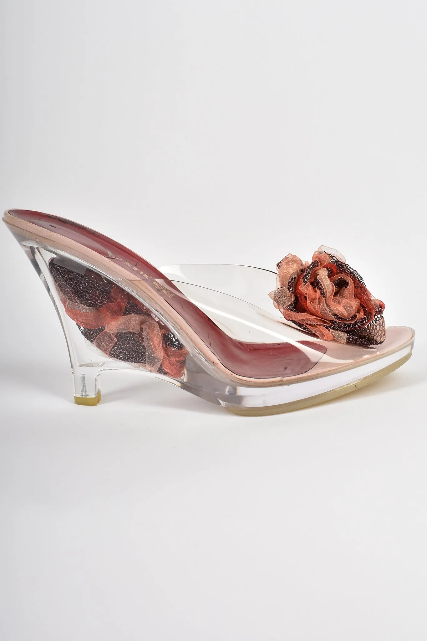 AZUREE CANNES 90s clear plastic shoes / 41