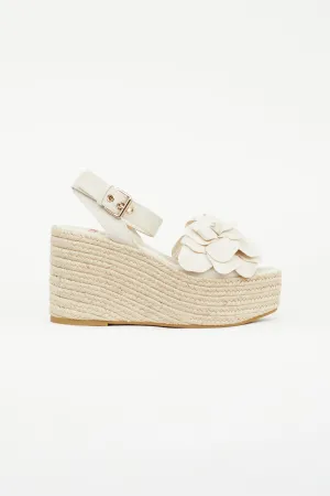 Beige Canvas Atelier 03 Rose Espadrille Wedge