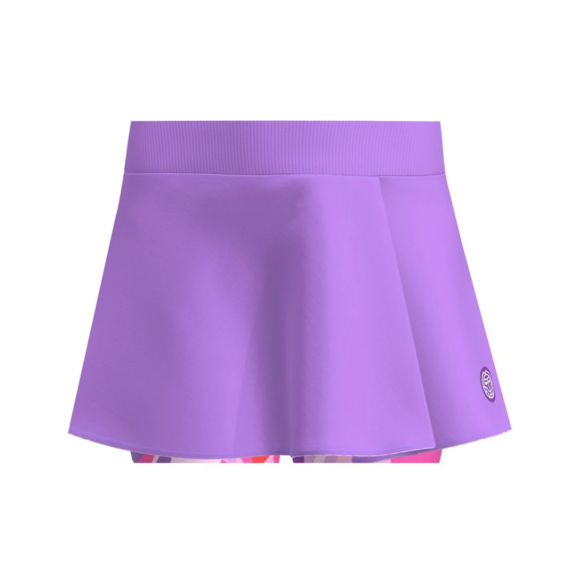 Bidi Badu Spike Printed Wavy Skort (Women's) -  Lilac/Pink