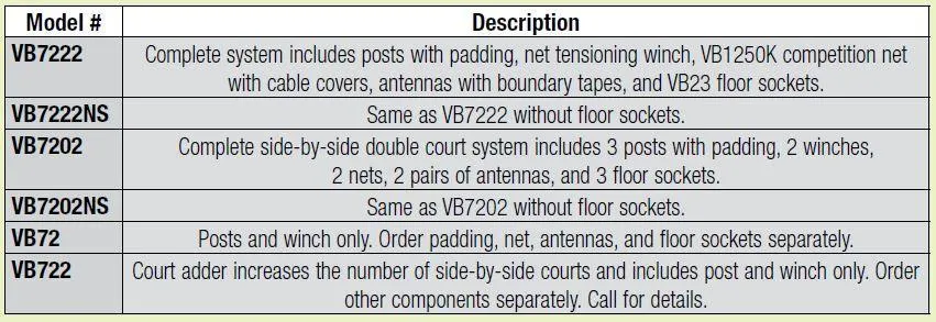 Bison CarbonLite Composite Volleyball System without Padding