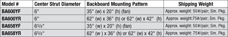 Bison Center Strut Basketball Adapters