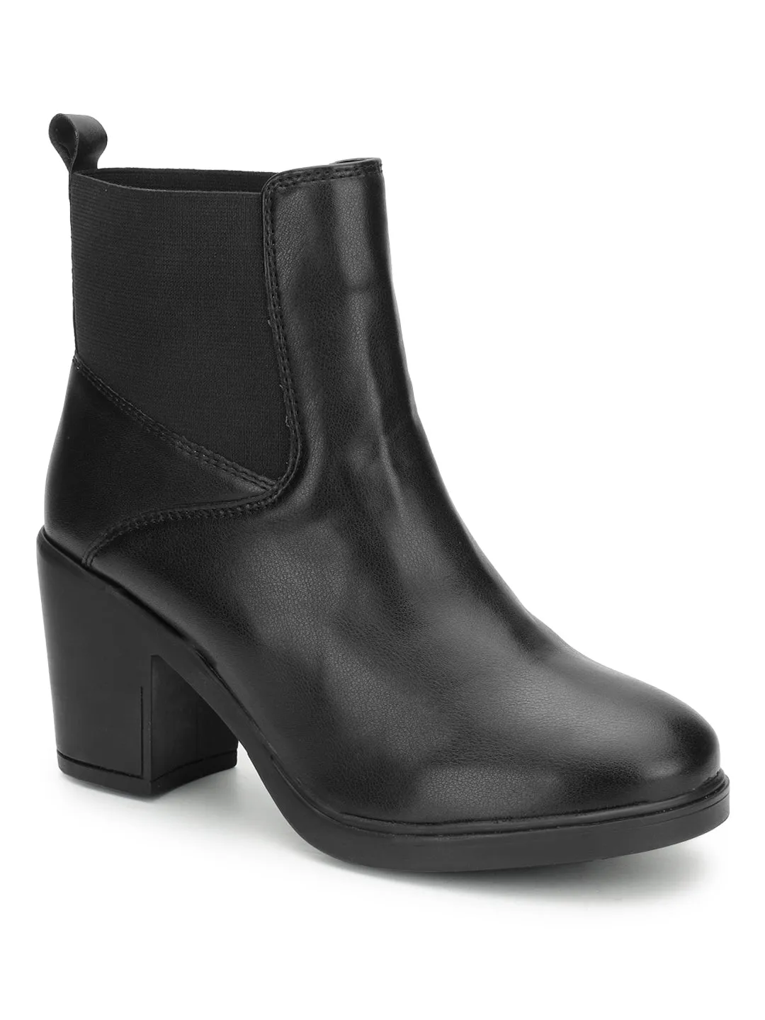 Black PU High-End-Fashion Stylish Ankle Boots (TC-ST-BRUCE-BLKPU)