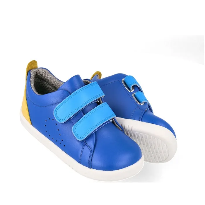 Bobux Iwalk Grass Court Azzure Blue Leather Trainer 640507