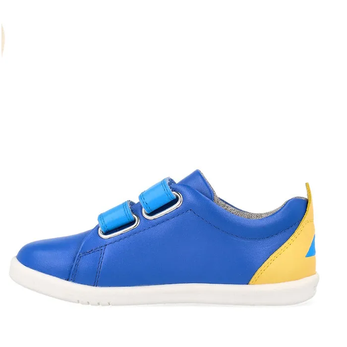 Bobux Iwalk Grass Court Azzure Blue Leather Trainer 640507