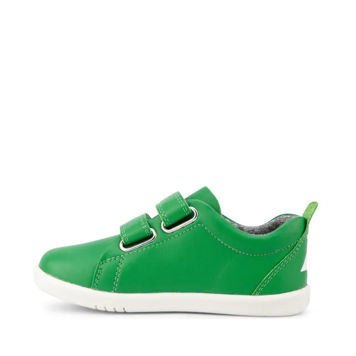 Bobux Iwalk Grass Court Emerald Green Leather Trainer 633744