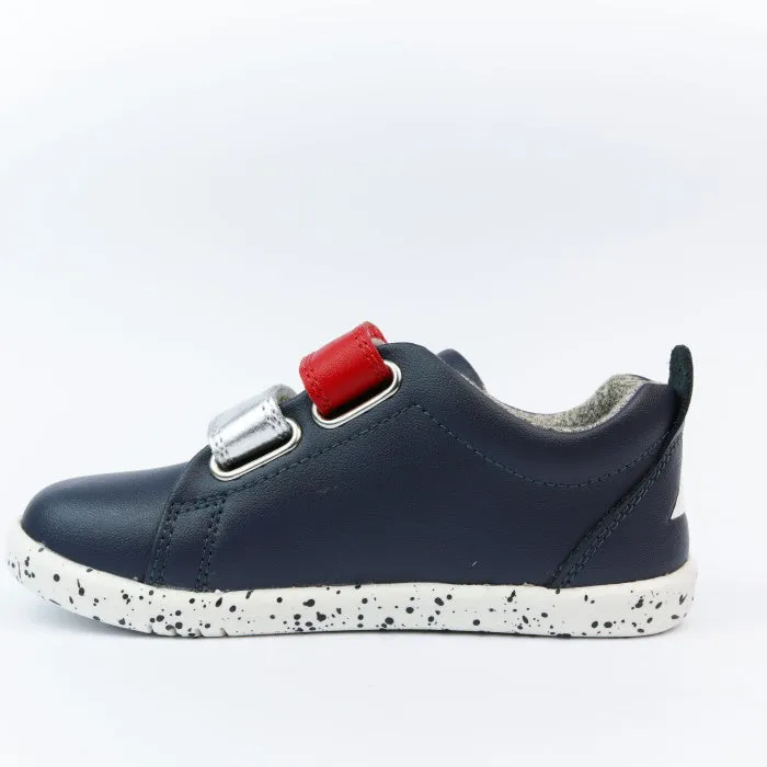 Bobux  IWalk IW SWITCH Grass Court Toddlers Leather Sneaker Navy