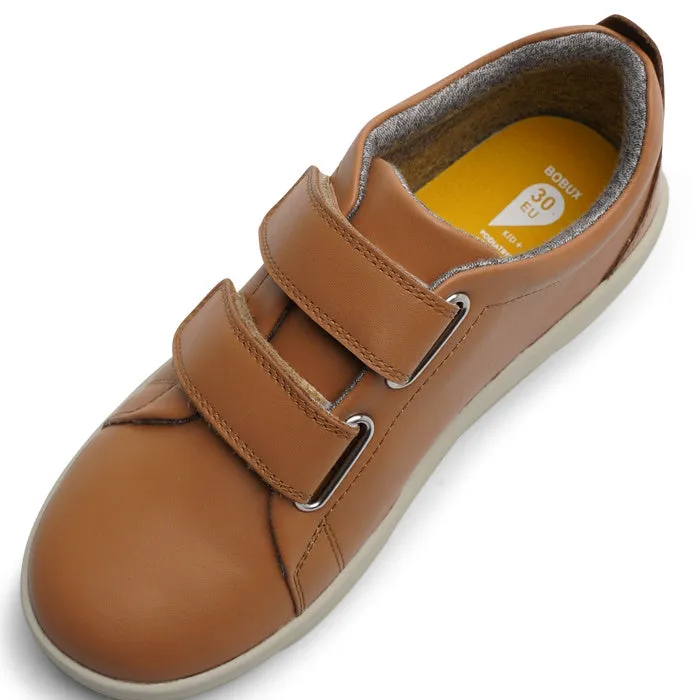 Bobux Kids   Plus Grass Court Caramel Tan Velcro Trainers 832462