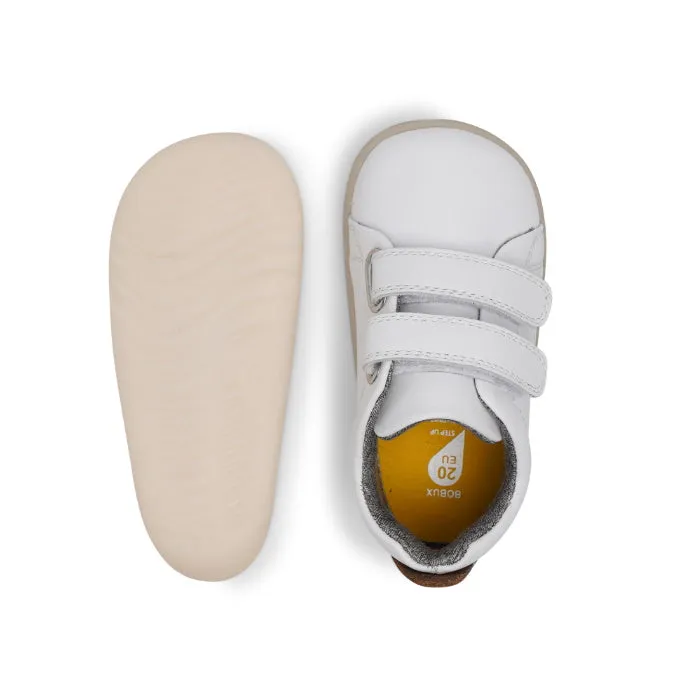 Bobux Step Up Grass Court Trainer White Caramel First Shoes