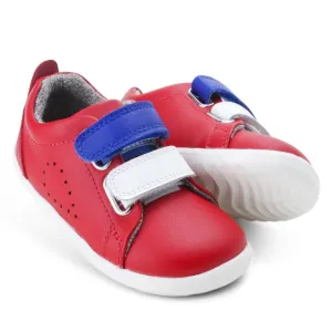 Bobux Step Up SU SWITCH Grass Court Sneaker Red NOT RETURNABLE