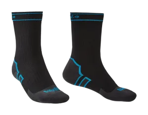 Bridgedale Storm Midweight Boot Length Socks, Black/Blue