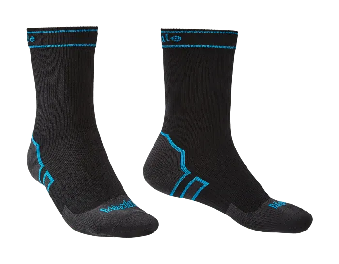 Bridgedale Storm Midweight Boot Length Socks, Black/Blue