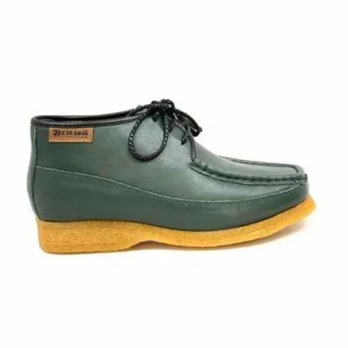 British Walkers Knicks Men's Green Leather