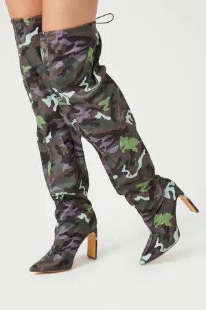 Camo Over-the-Knee Boots