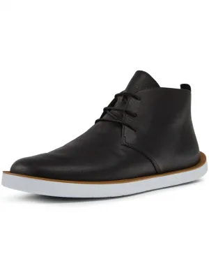 Camper Wagon Lace-Up Boots, Black