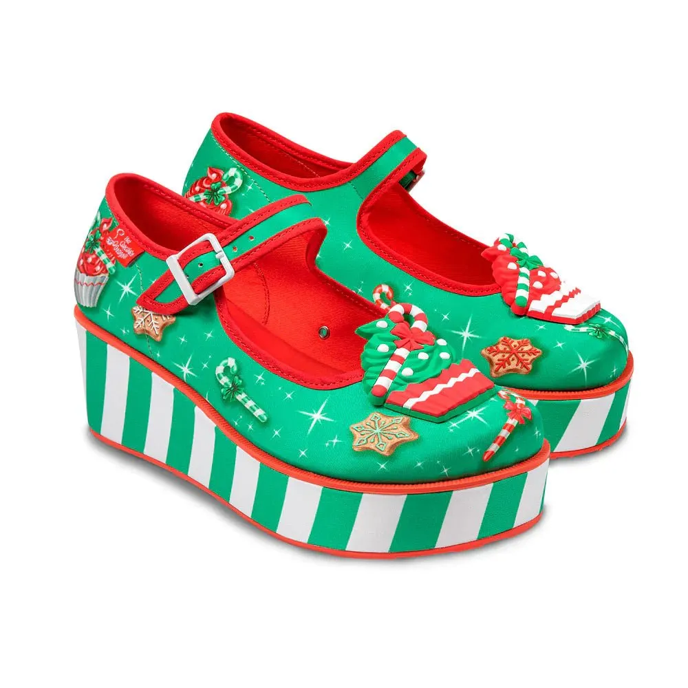 Chocolaticas® CHRISTMAS BAKING Women's Mary Jane Platform