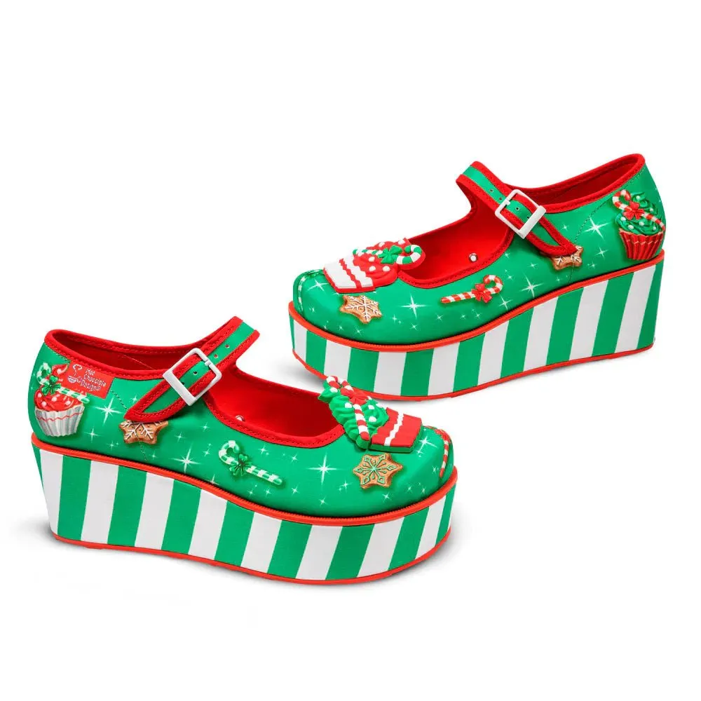 Chocolaticas® CHRISTMAS BAKING Women's Mary Jane Platform