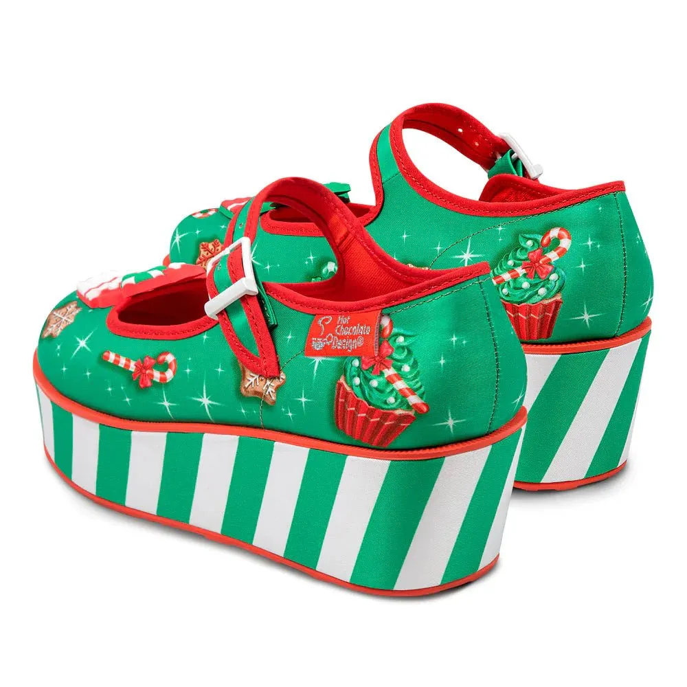 Chocolaticas® CHRISTMAS BAKING Women's Mary Jane Platform