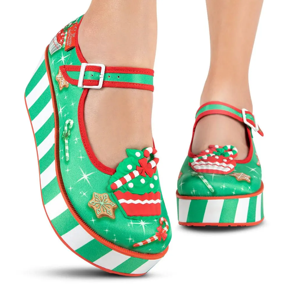 Chocolaticas® CHRISTMAS BAKING Women's Mary Jane Platform