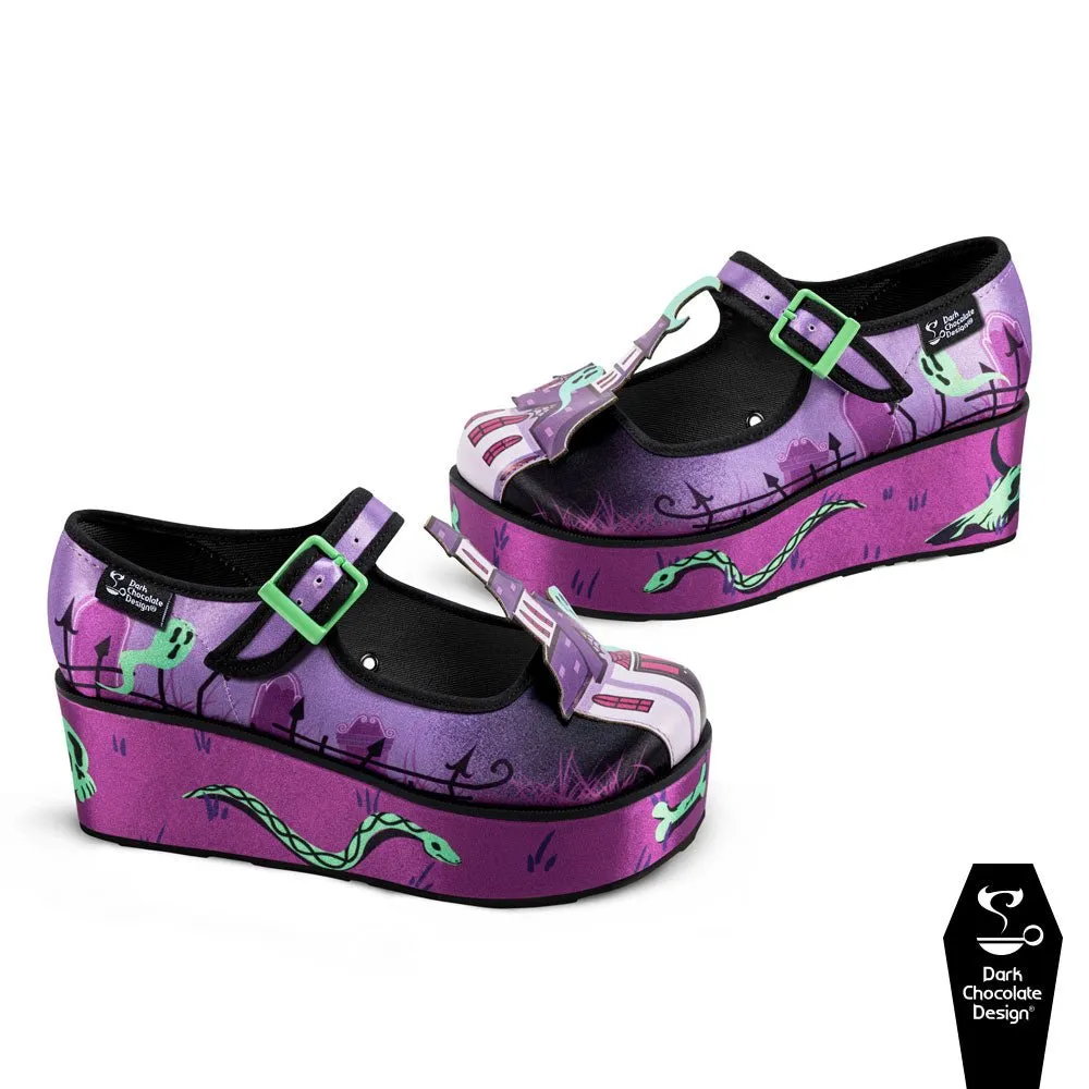 Chocolaticas® HAUNTED HOUSE Women's Mary Jane Platform