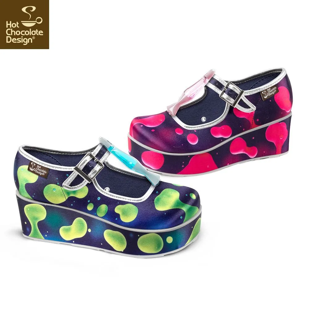 Chocolaticas® LAVA LAMP Women's Mary Jane Platform