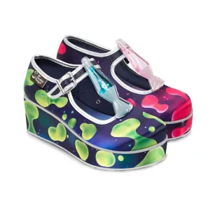 Chocolaticas® LAVA LAMP Women's Mary Jane Platform