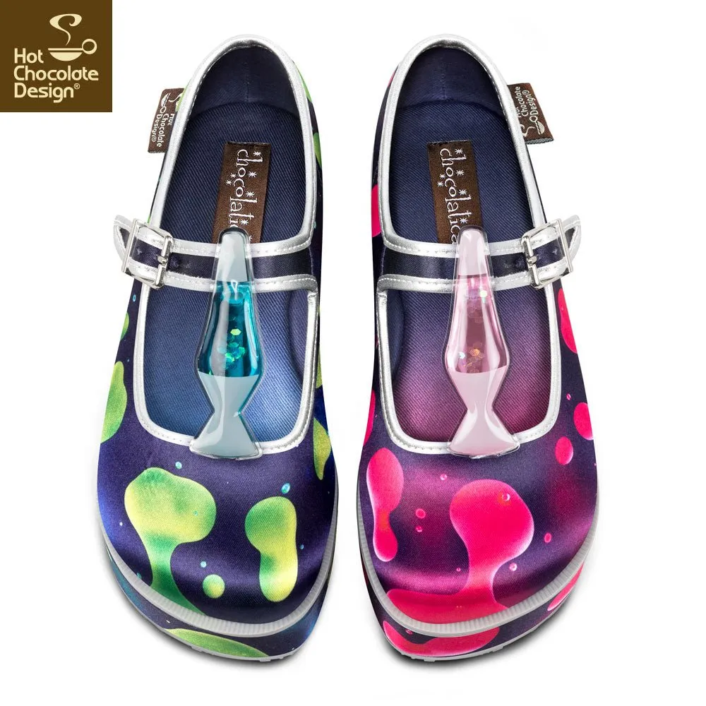 Chocolaticas® LAVA LAMP Women's Mary Jane Platform