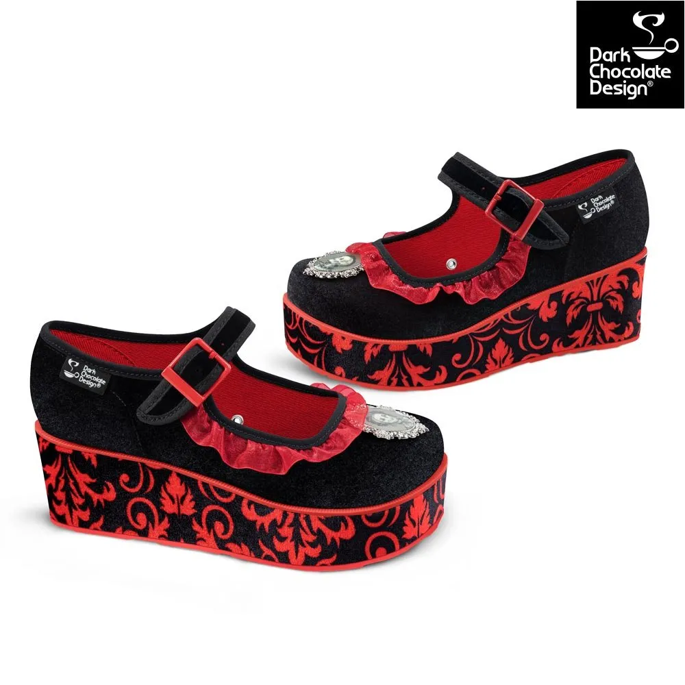 Chocolaticas® MEMENTO MORI Women's Mary Jane Platform