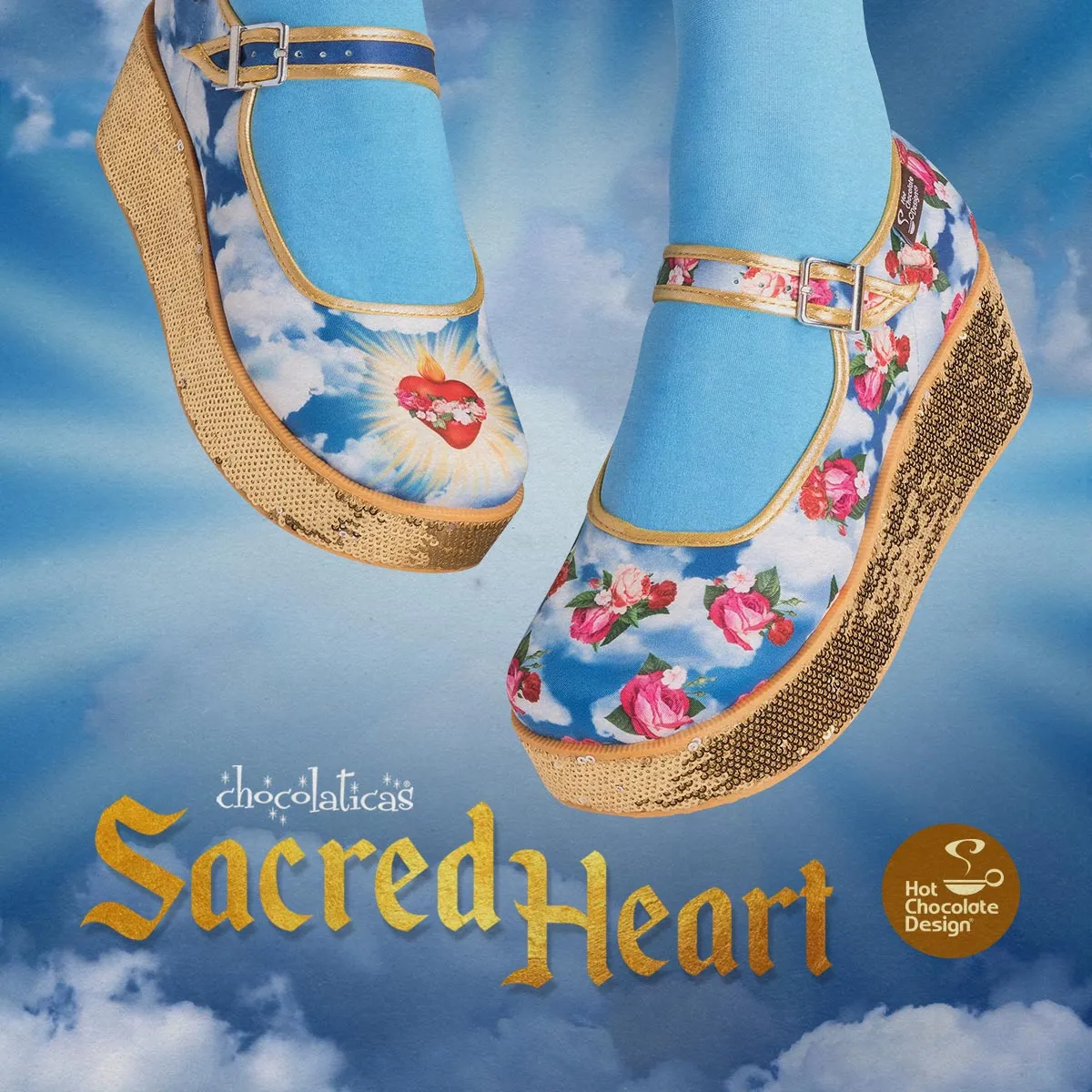 Chocolaticas® SACRED HEART Women's Mary Jane Platform