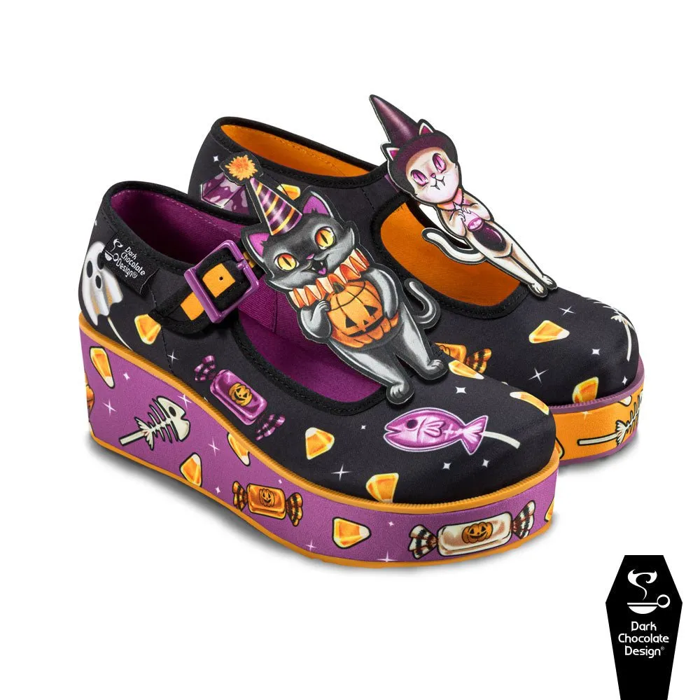 Chocolaticas® TREAT OR KITTENS Women's Mary Jane Platform