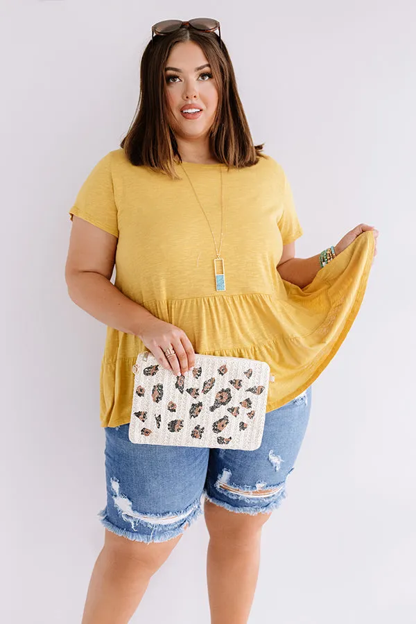 City Square Shift Top In Marigold  Curves