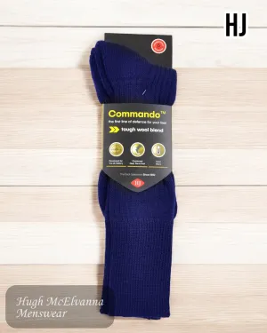 Commando NAVY long Socks - HJ3000