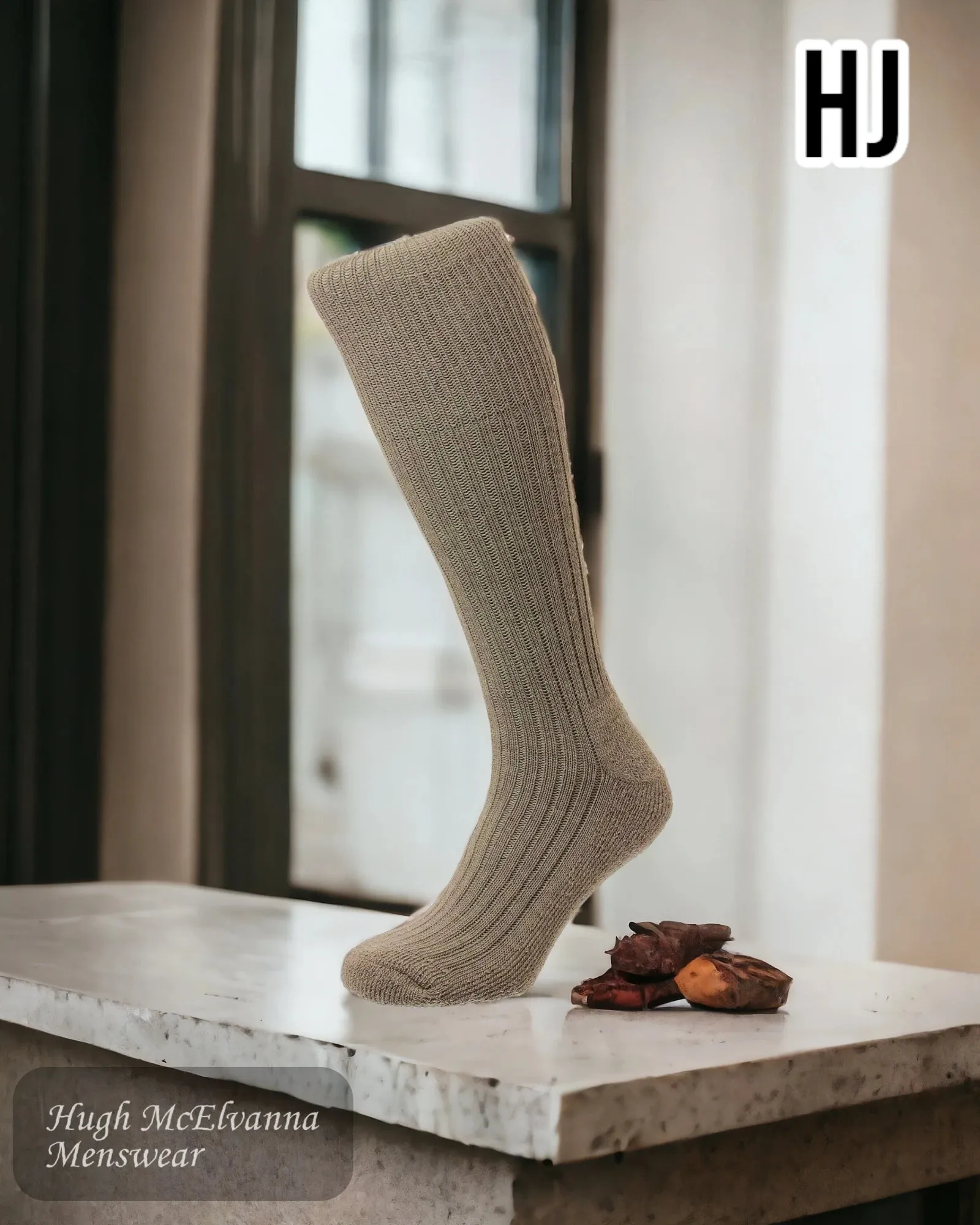 Commando OATMEAL long Socks - HJ3000