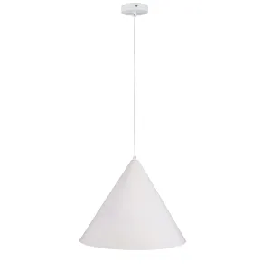 CONIC.45 Stylish Conical White Pendant