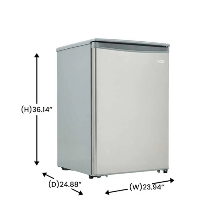 Conserv 4.3cf Compact Upright Freezer 24in Freestanding Stainless 110V E-Star