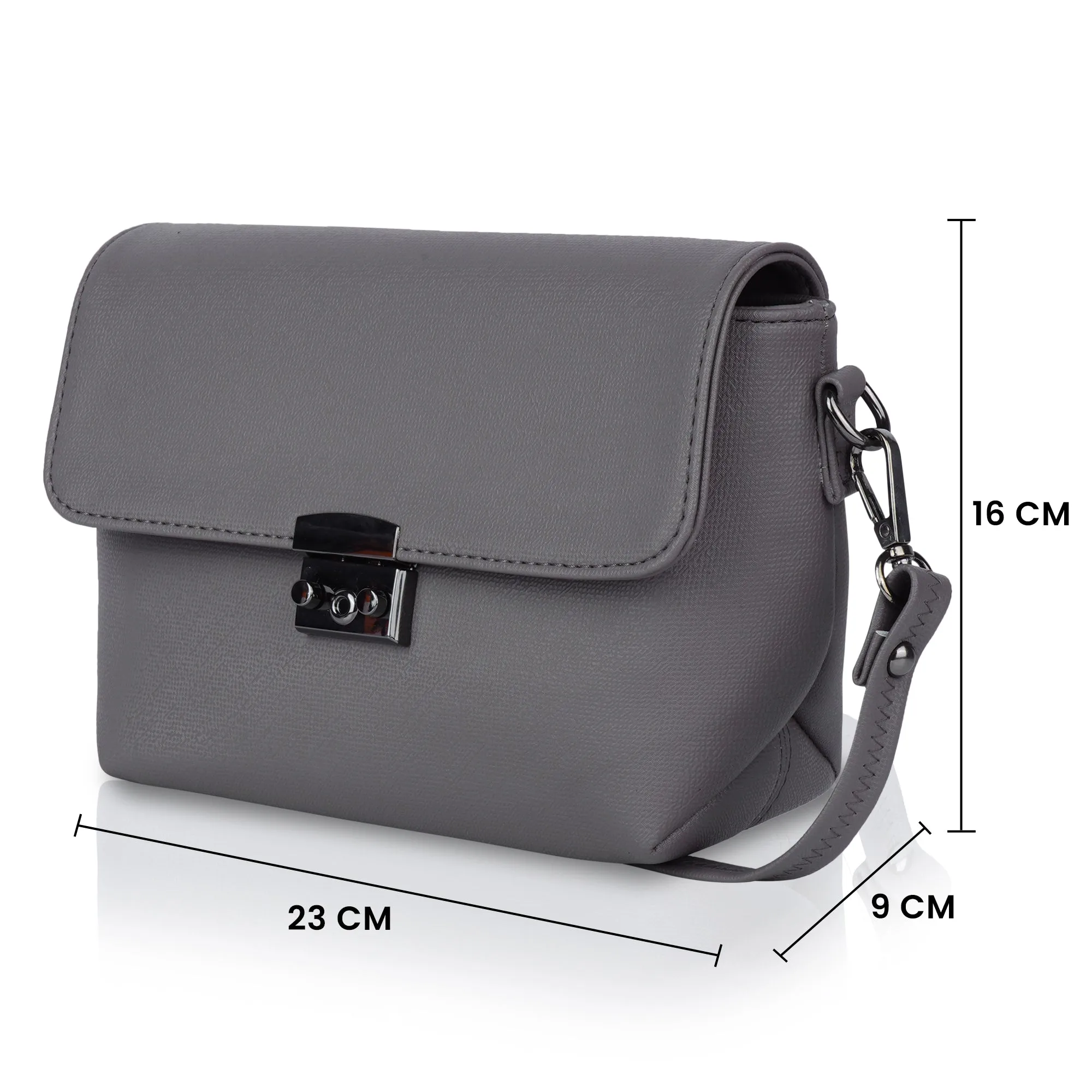 Corba Stylish Sling Bag Grey