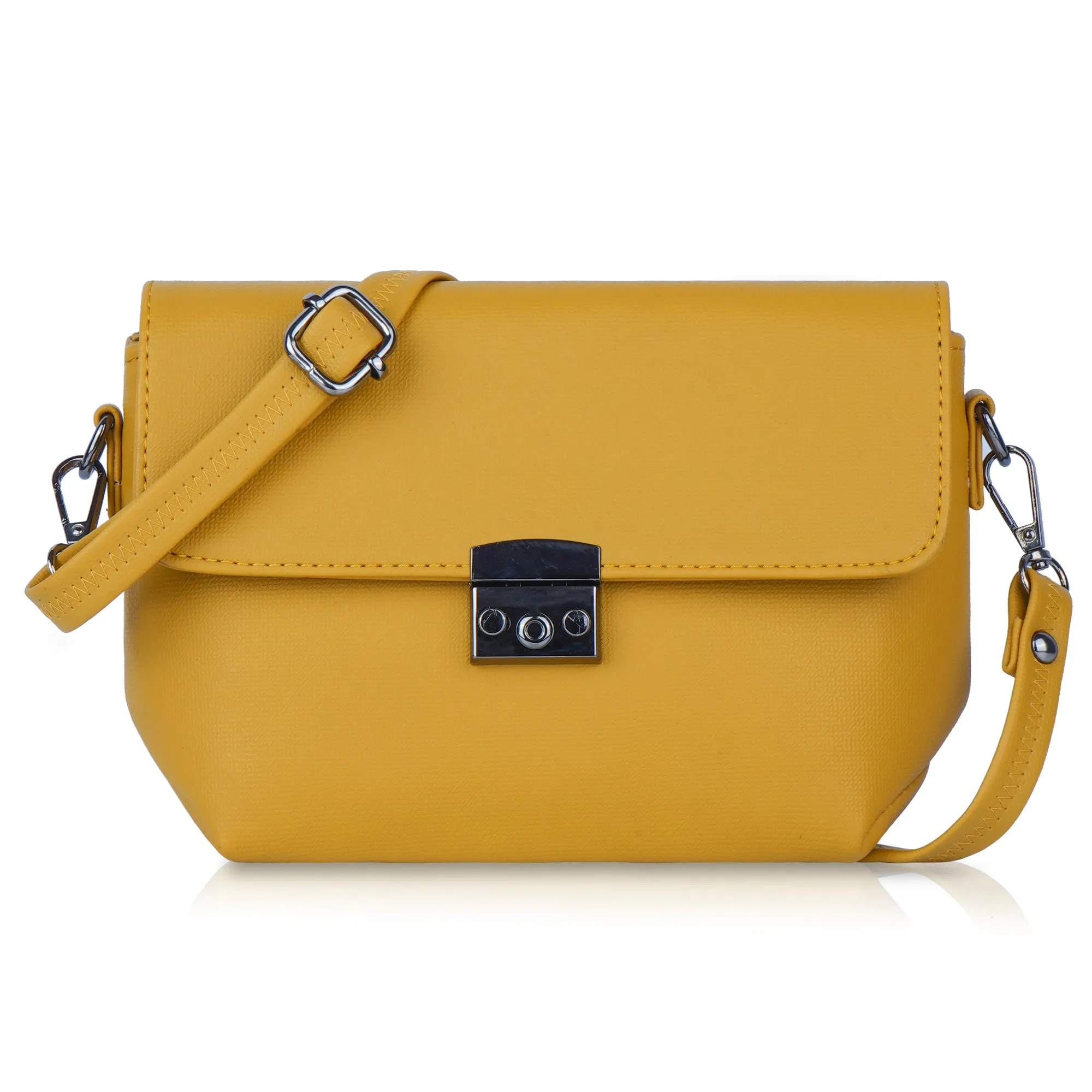 Corba Stylish Sling Bag Saffron Yellow