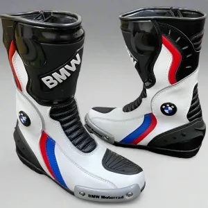 DGM MOTORBIKE RACEING BOOTS MOTORBIKE SHOES COWHIDE LEATHER BOOTS