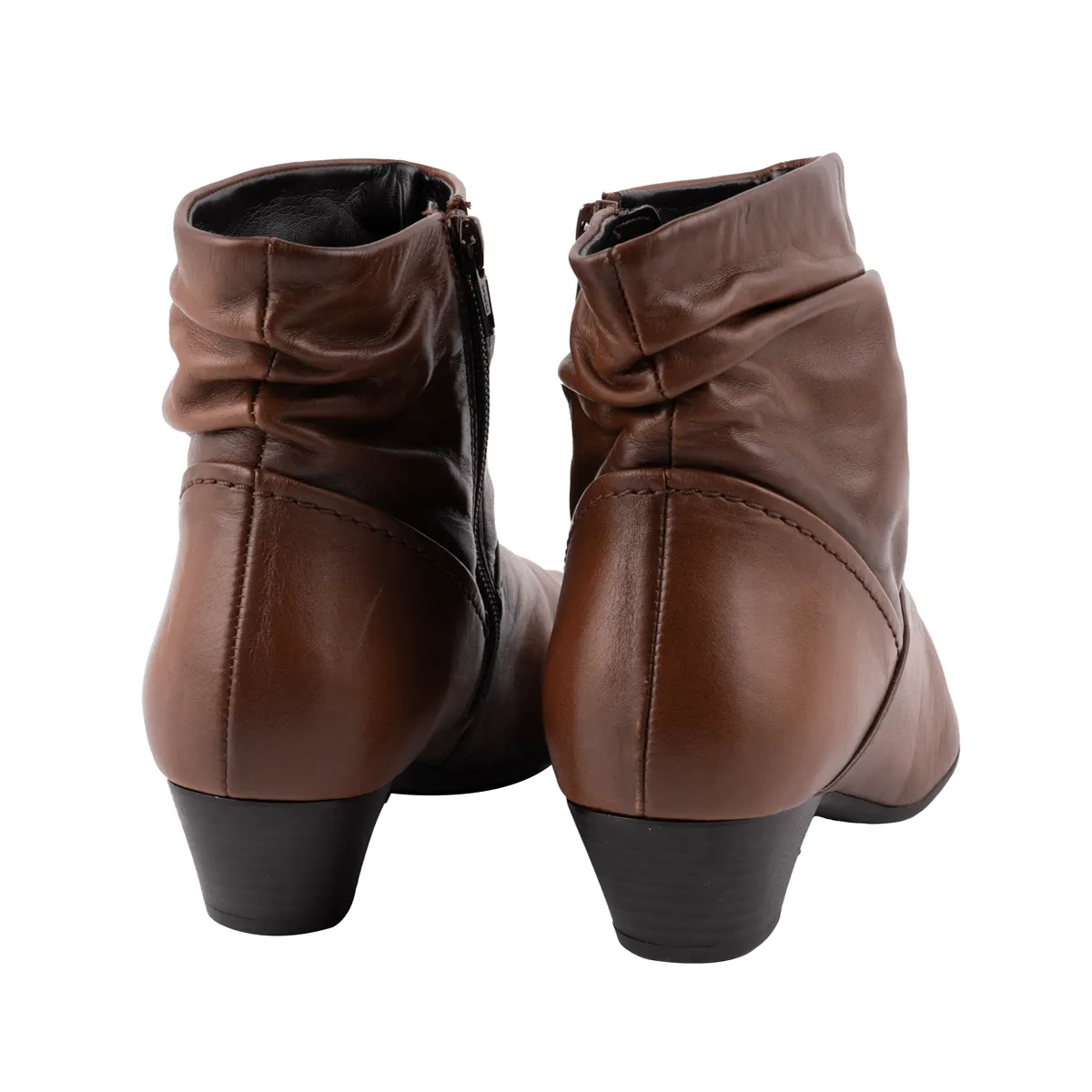 Gabor Ankle Boots Leather Brown Colour For Women