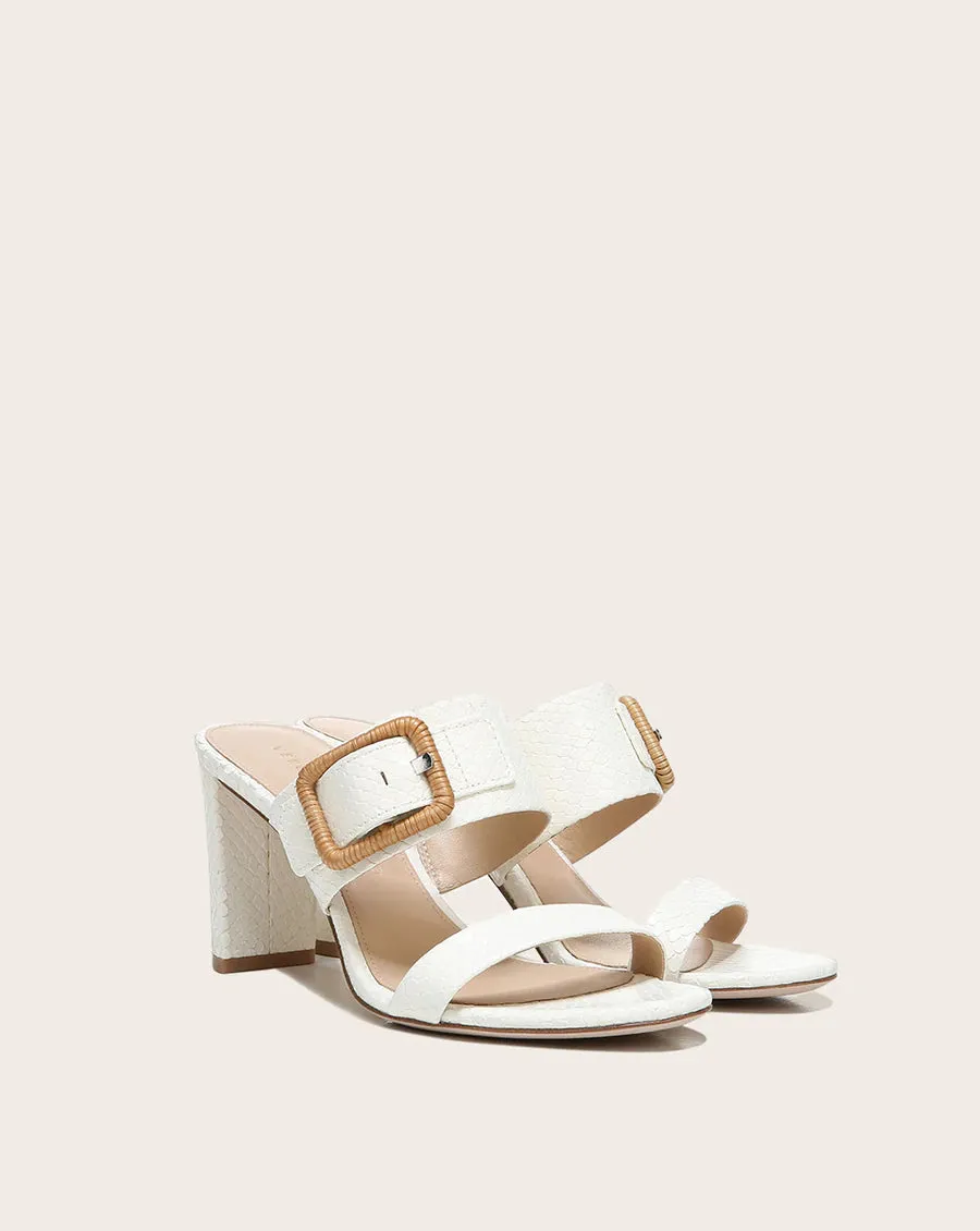 Galoma Heel Sandal - White