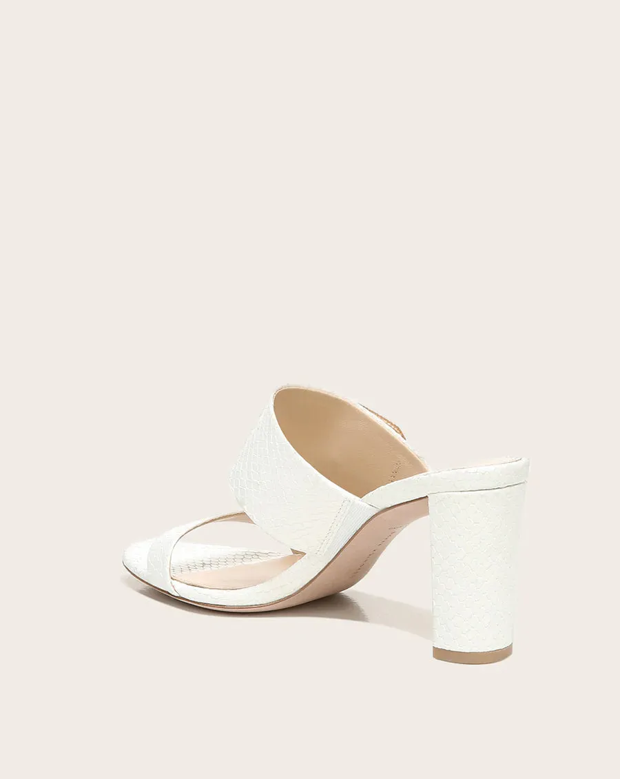 Galoma Heel Sandal - White