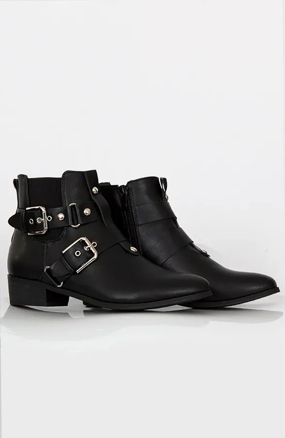 Gesp Boots Zwart