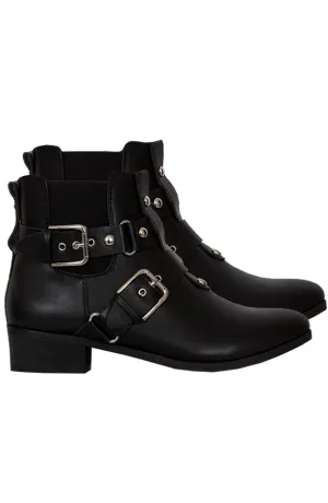 Gesp Boots Zwart