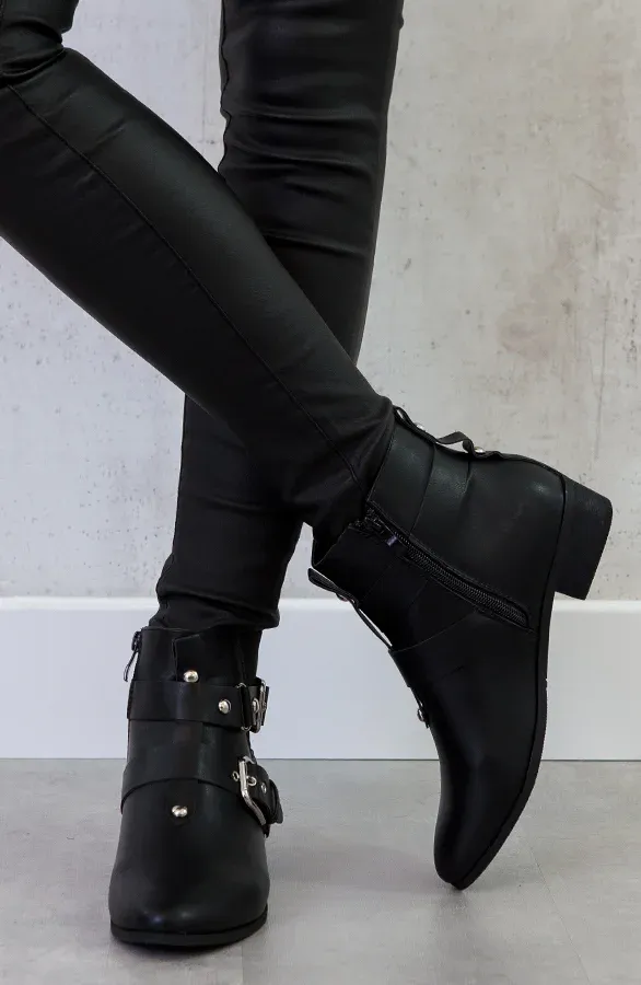 Gesp Boots Zwart